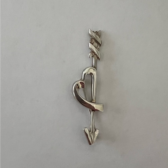 Tiffany & Co, Paloma Picasso sterling silver pin.
